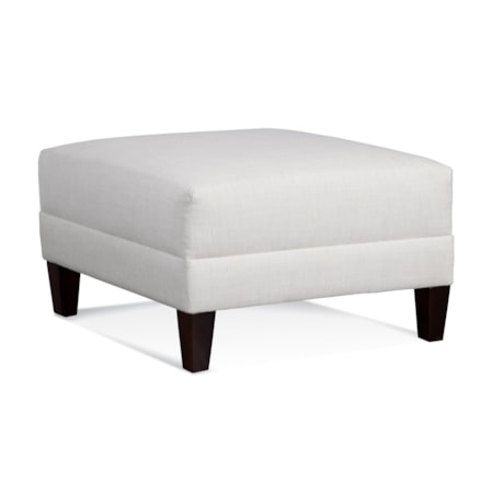 Ottoman with Taper Legs