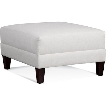 Ottoman with Taper Legs