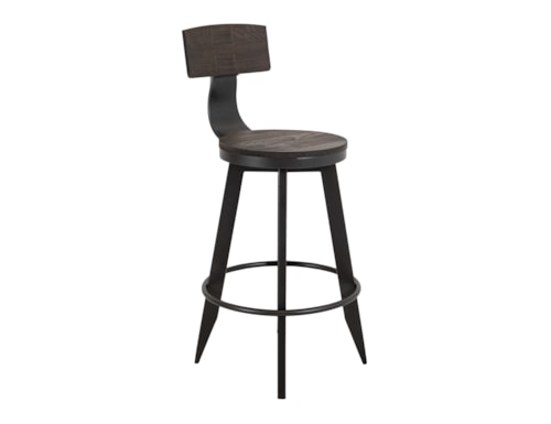 Transitional 30" Round Barstool