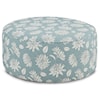 Kent Home Furnishings 59 INVITATION MIST Transitional Round Cocktail Ottoman