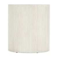Casual Round Side Table with Marble Veneer Top