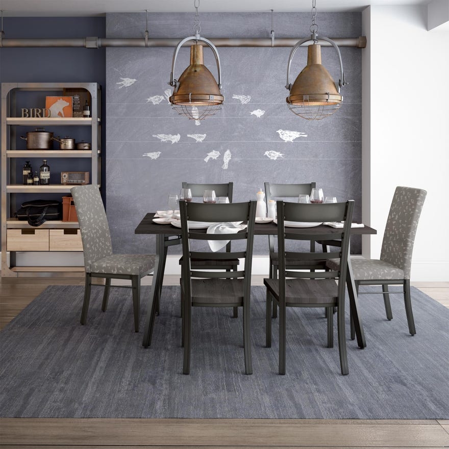 Amisco Owen Ladder Back Dining Side Chair