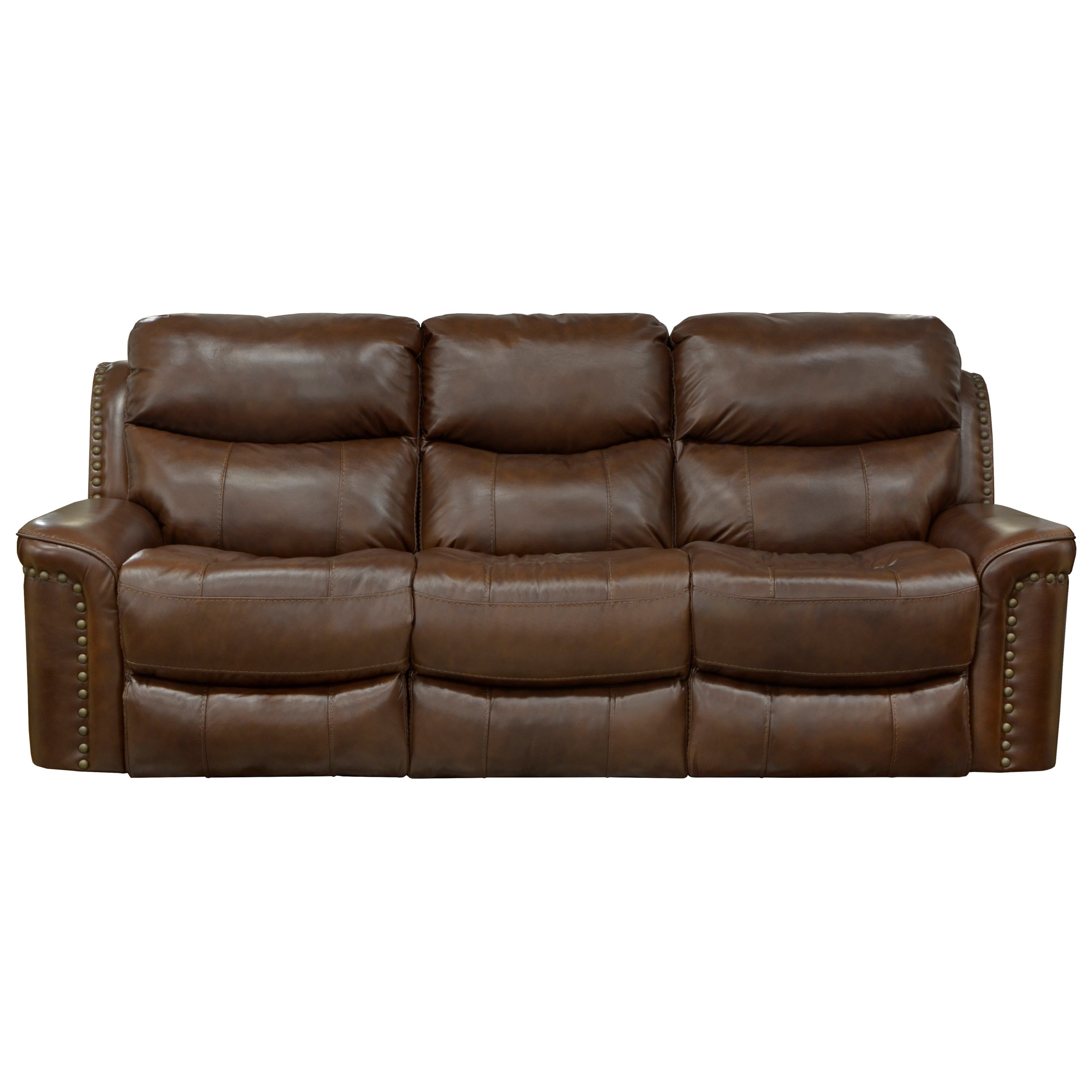 leather recliner with nailhead trim