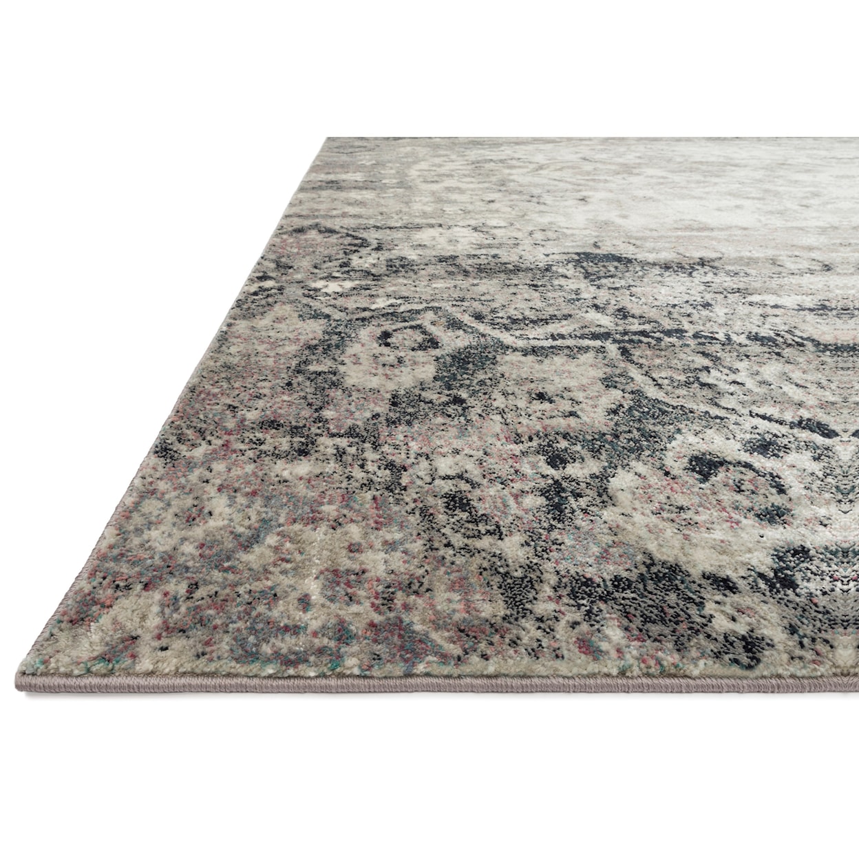 Loloi Rugs Anastasia 1'6" x 1'6"  Ink / Ivory Rug