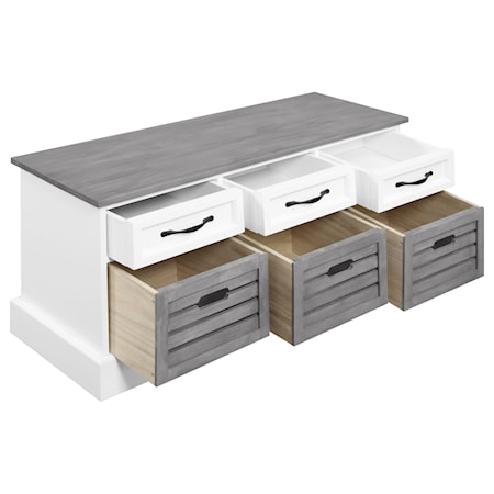 Alma 3-drawer Storage Bench and