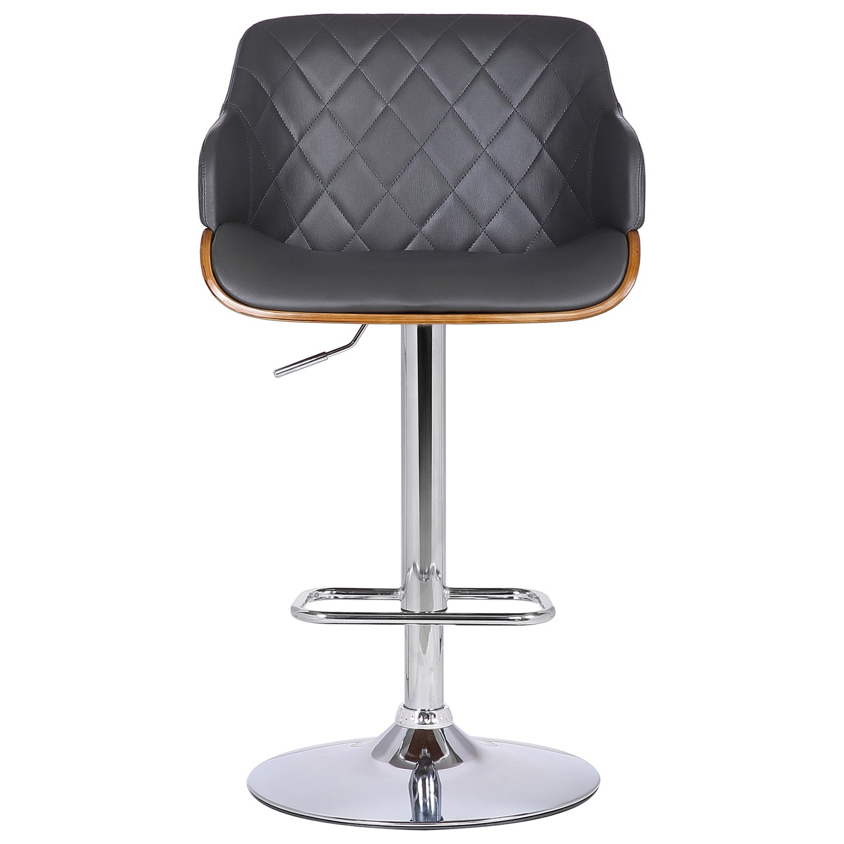 Armen Living Toby Upholstered Adjustable Bar Stool