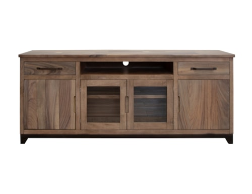 Transitional TV Stand with Wire Management