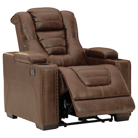 Power Recliner with Adjustable Headrest