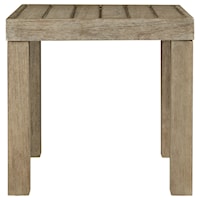 Eucalyptus Wood Square End Table