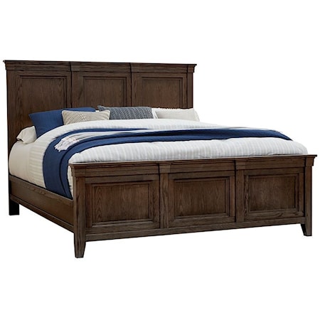 Transitional California King Panel Bed