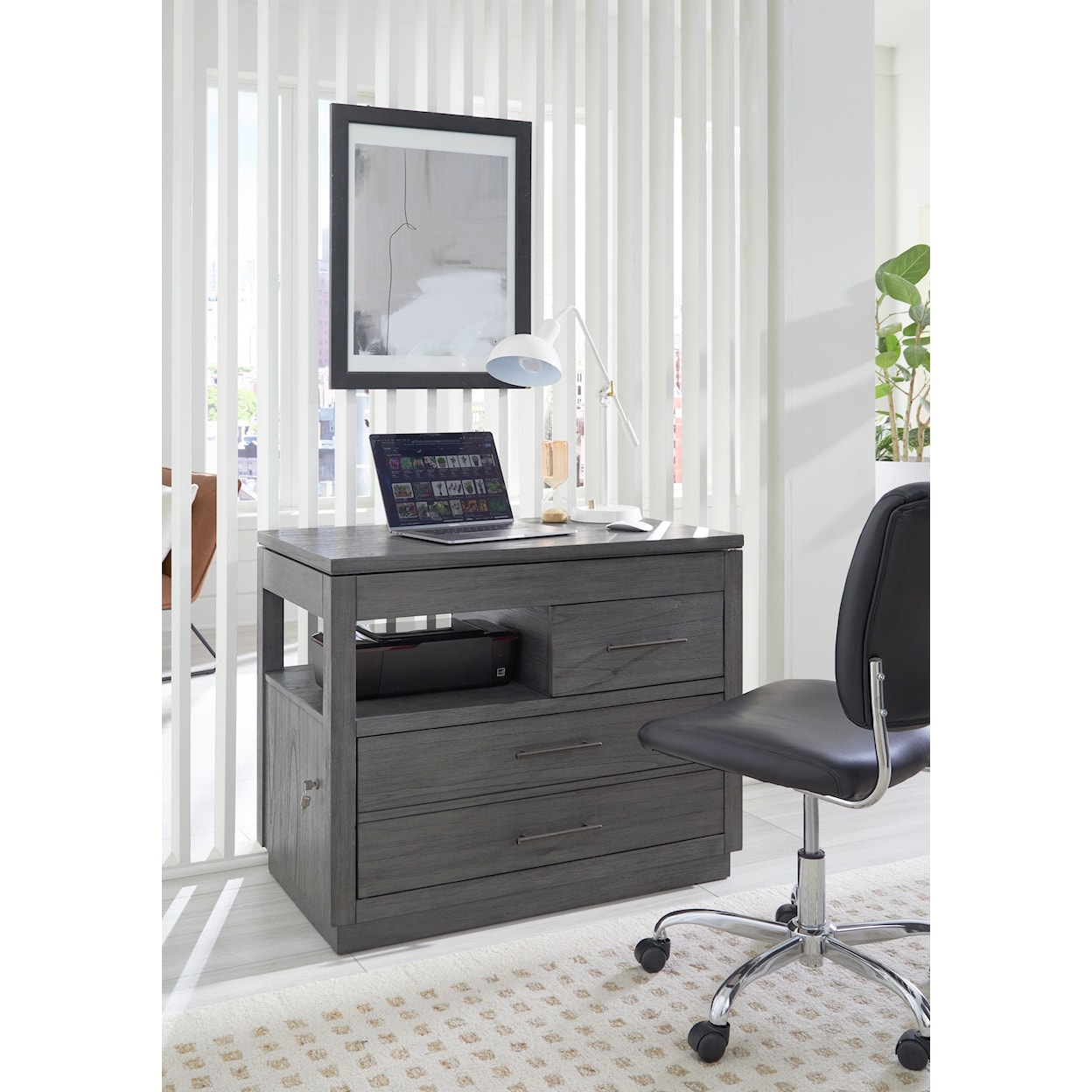 Aspenhome Preston Workstation Lift-Top Desk