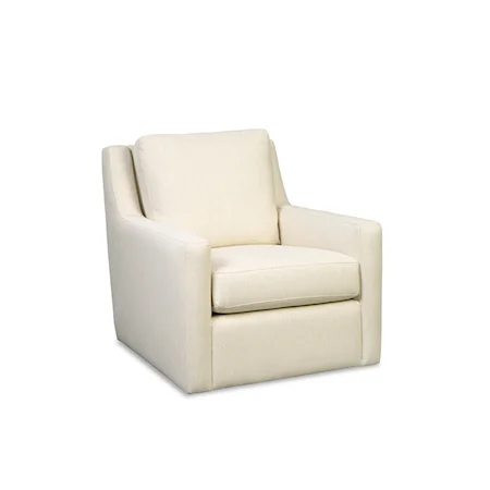 Casual Swivel Glider Chair with Track Arms