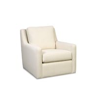 Casual Swivel Glider Chair with Track Arms