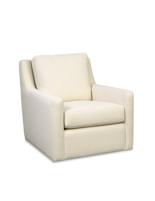Casual Swivel Glider Chair with Track Arms