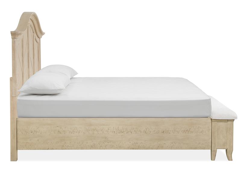 Magnussen Home Harlow Bedroom B549154A Farmhouse Queen Upholstered