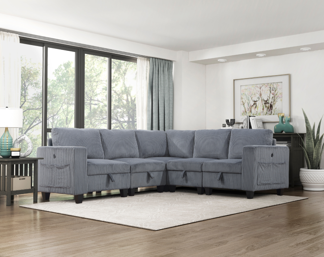 5-Piece Sectional Sofa