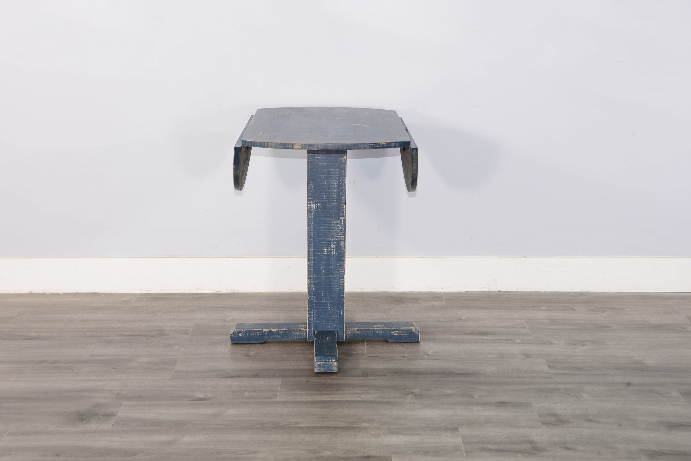 Ocean Blue Drop Leaf Table