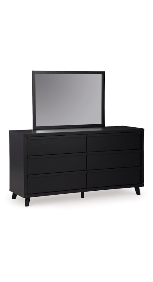 Contemporary Dresser and Mirror