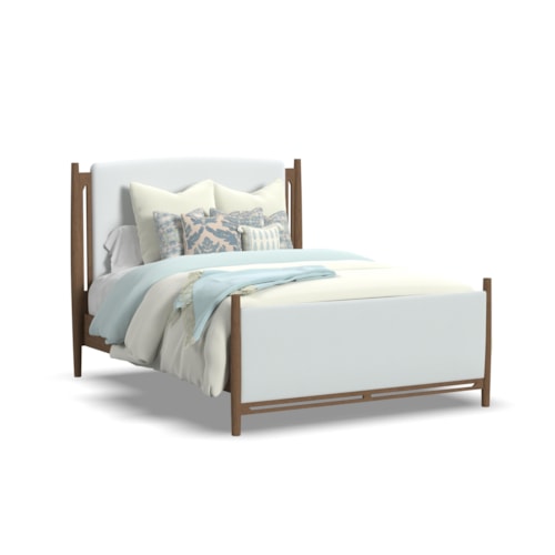Transitional Upholstered Queen Bed