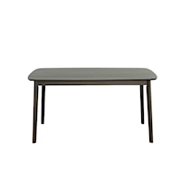 Transitional Dining Table with Splayed Legs