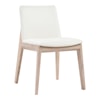 Moe's Home Collection Deco Deco Oak Dining Chair White Pvc-M2