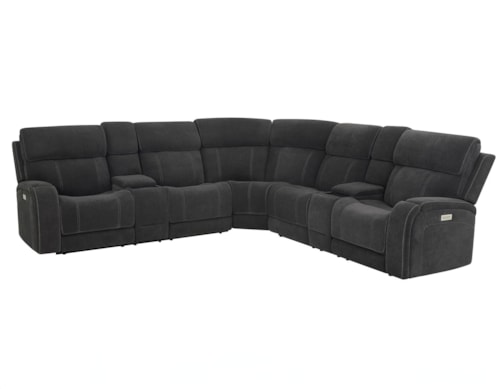 Casual 3-Piece Dual-Power Reclining Sectional Sofa