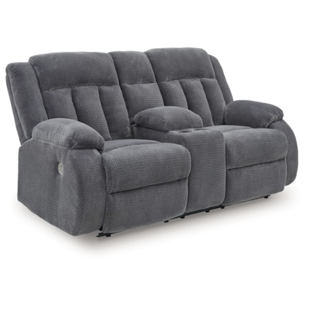 Dbl Rec Pwr Loveseat W/ Console