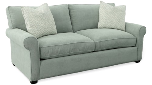 Transitional Sofa with Accent Pillows