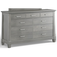 Transitional 9-Drawer Dresser with Soft-Close Drawers