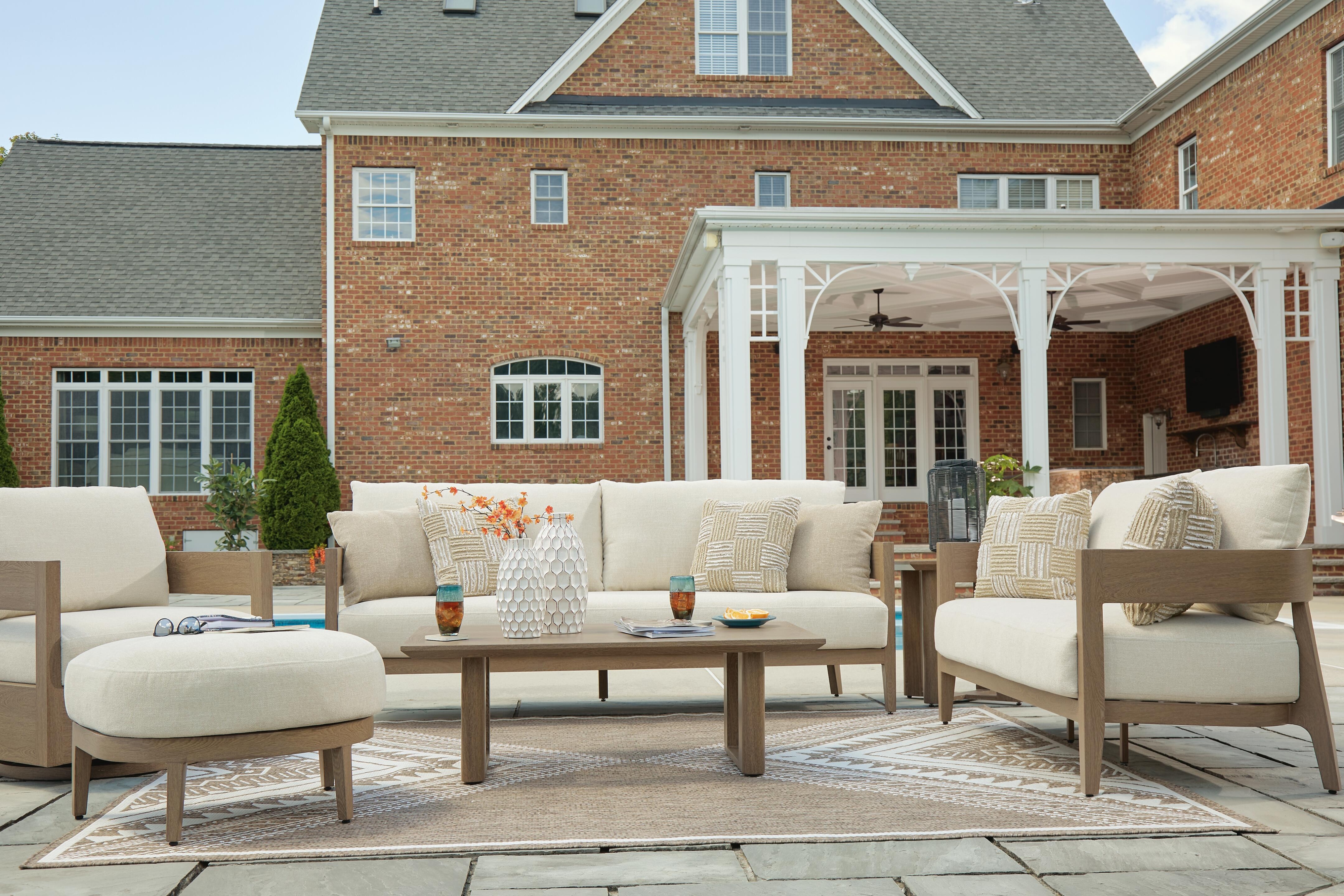 Signature Design by Ashley Serene Bay Outdoor Sofa With Cushion