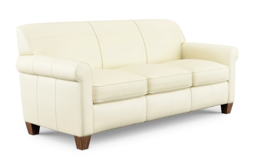 Transitional Stationary Sofa with Tapered Legs