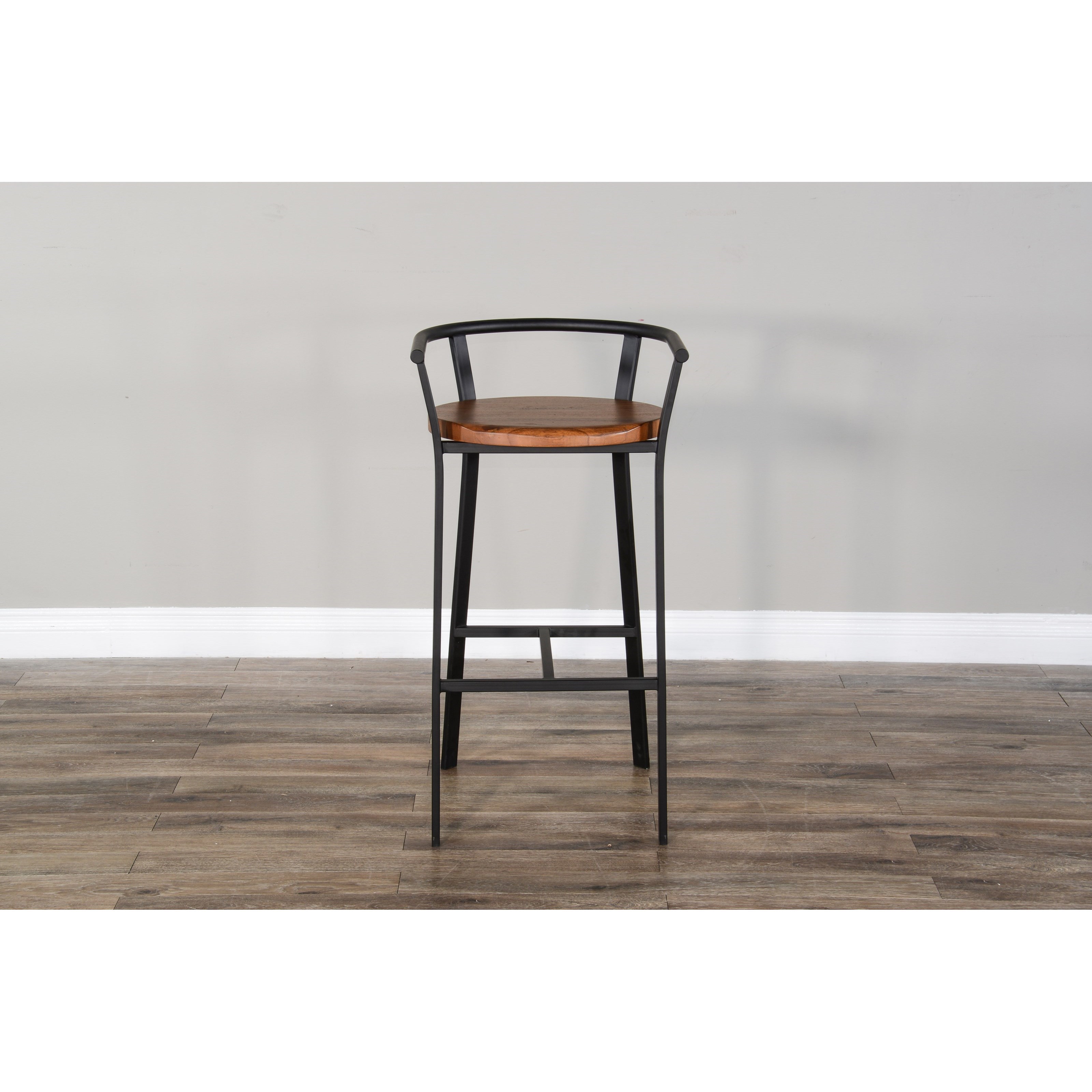 30"H Barstool, Wood Seat