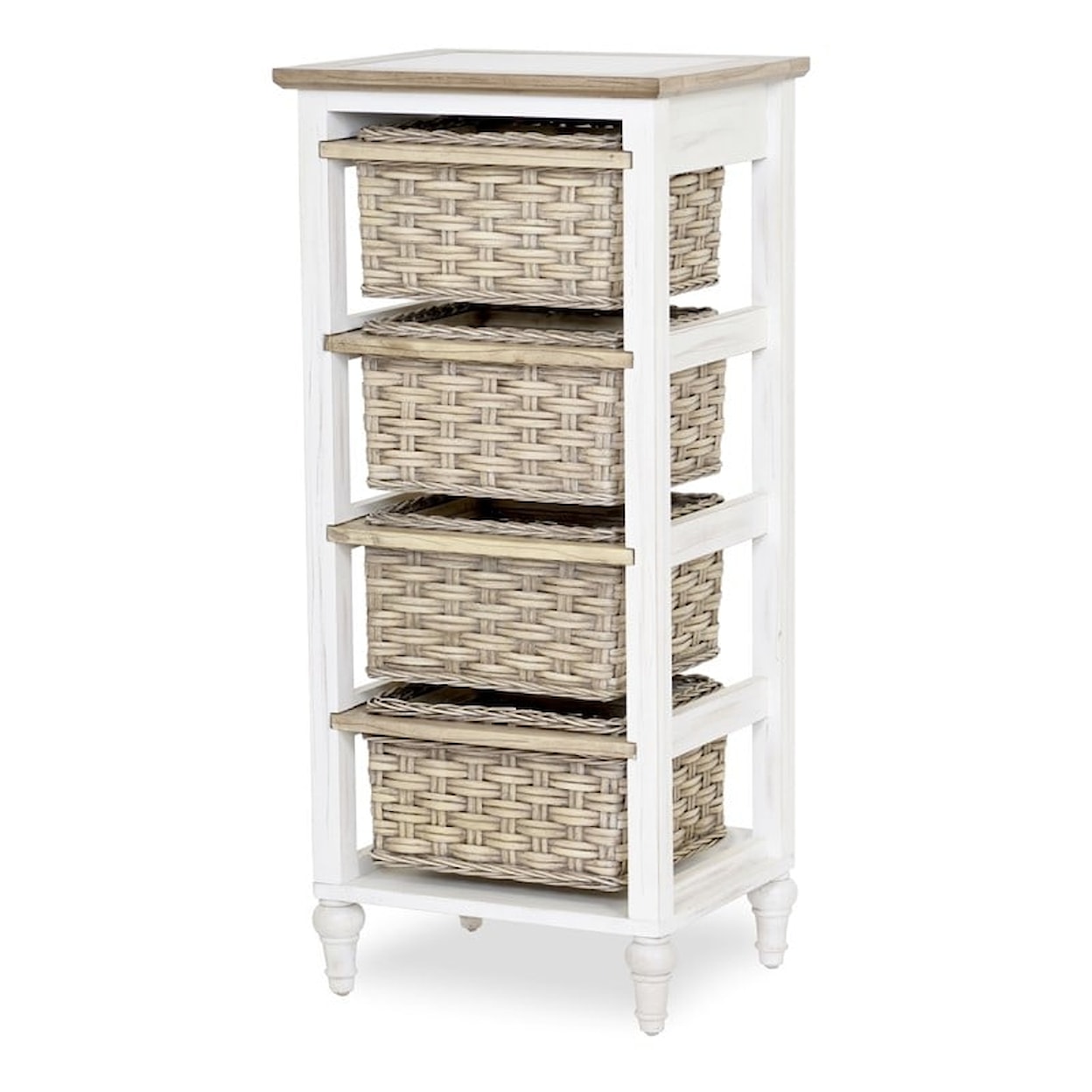 Sea Winds Trading Company Island Breeze Basket Storage Cabinet