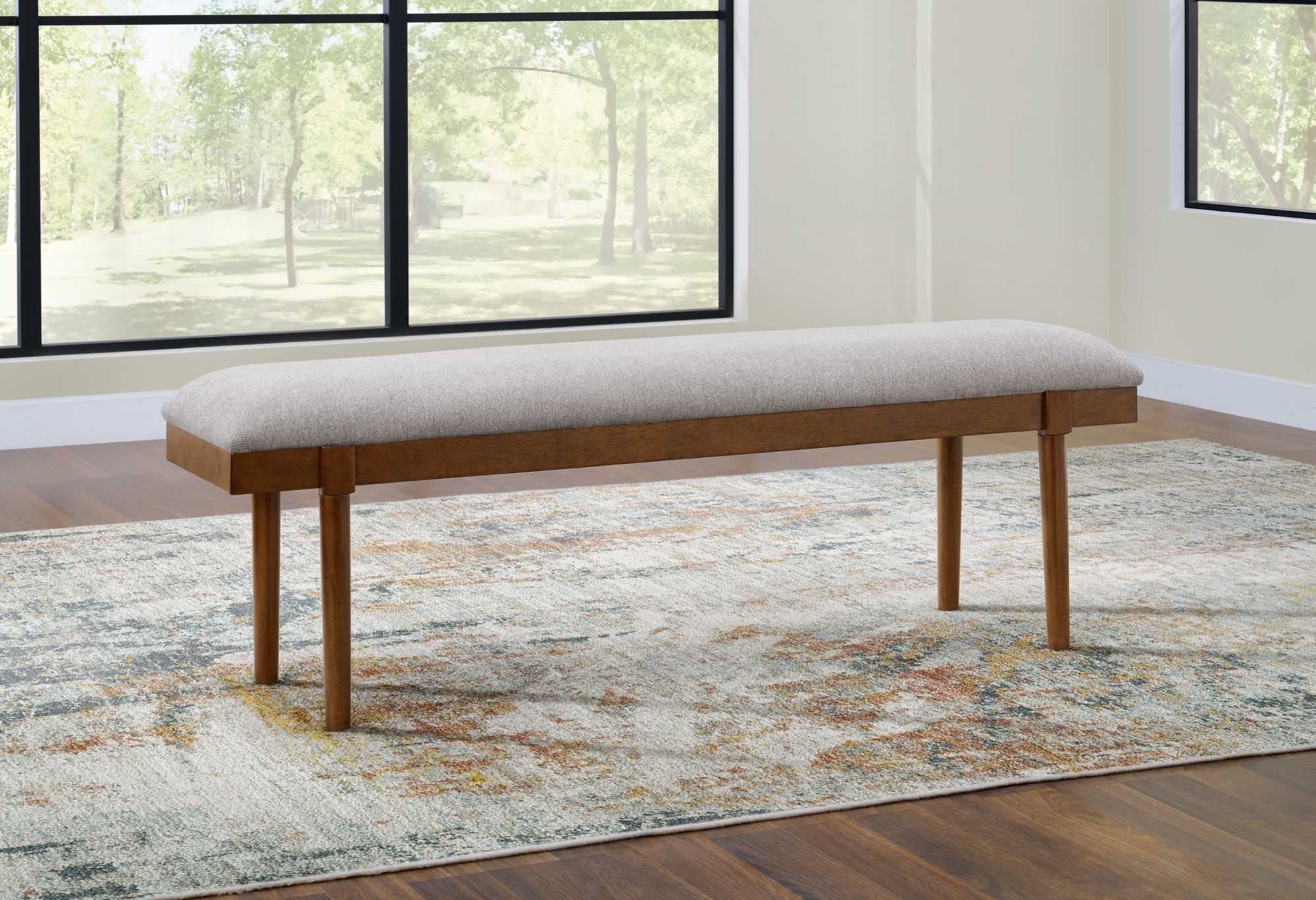 59" Upholstered Dining Bench