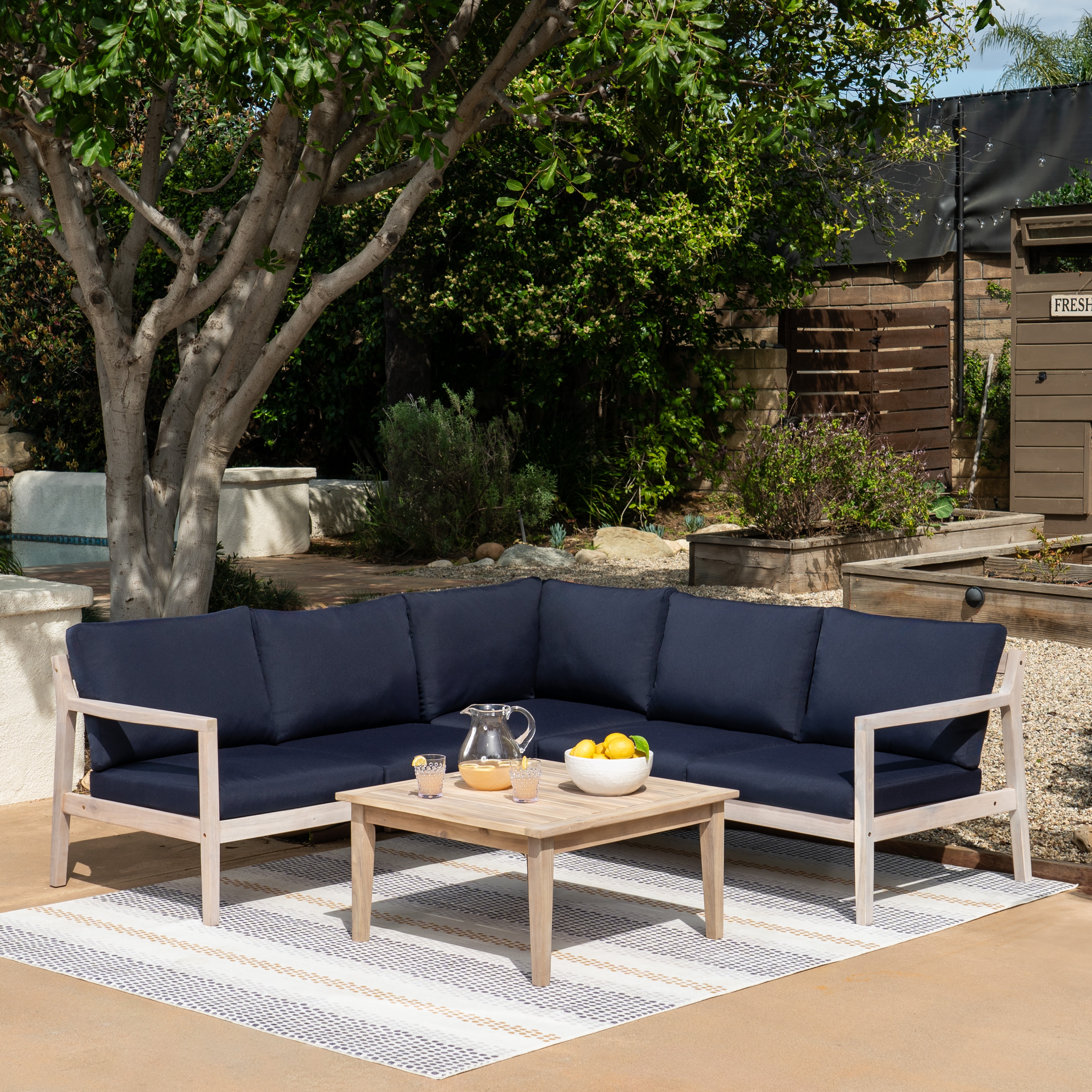 4-Piece Outdoor Sectional Sofa