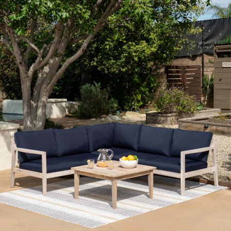 4-Piece Outdoor Sectional Sofa