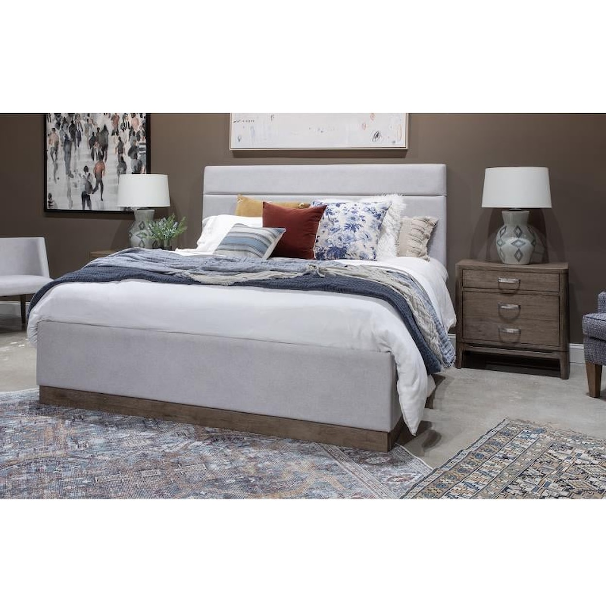 Magnussen Home Kavanaugh Bedroom California King Upholstered Panel Bed