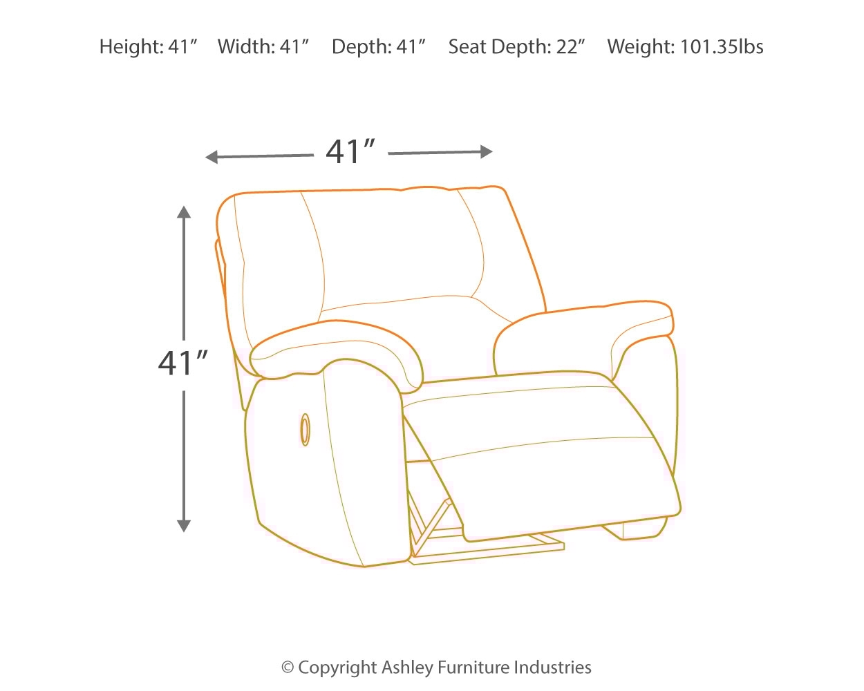 Signature Design by Ashley Tambo Rocker Recliner