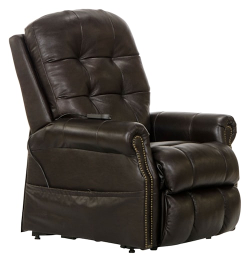 Traditional Power Lift Lay Flat Recliner with Heat and Massage