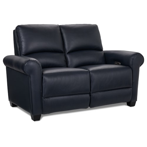 Transitional Power Reclining Loveseat w/ Headrest