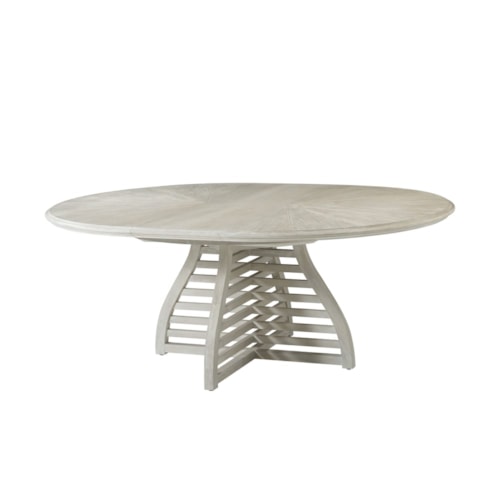 Pine Slatted Extended Dining Table