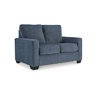 Contemporary Twin Sleeper Sofa with Track Arms