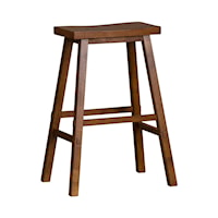 Transitional 30" Sawhorse Bar Stool