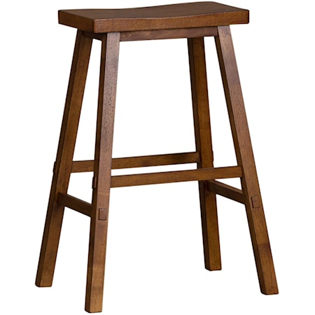 Transitional 30" Sawhorse Bar Stool