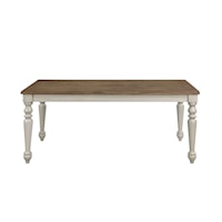 Transitional Dining Table with Two Tone Finish