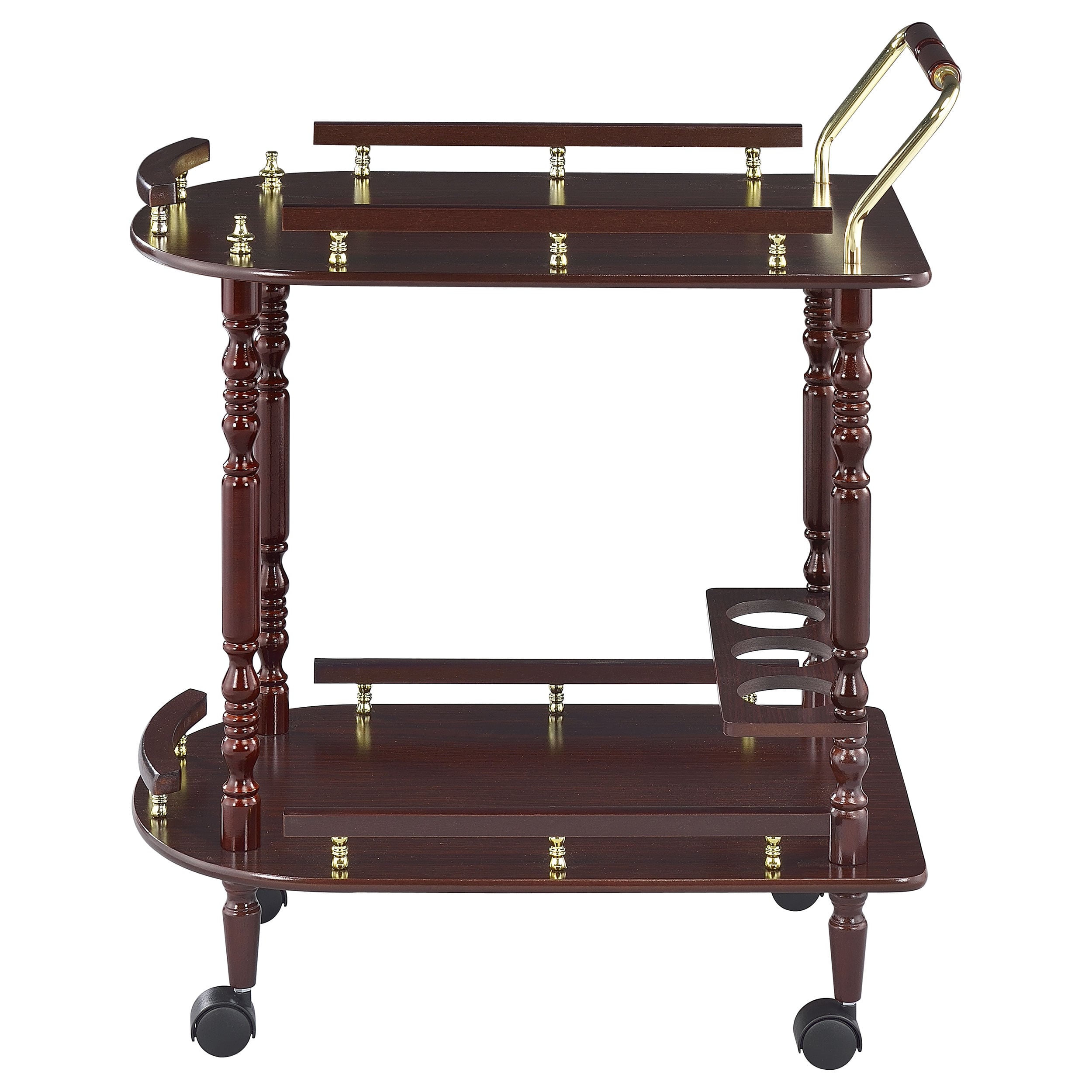 Palmer 2-tier Wood Bar Cart