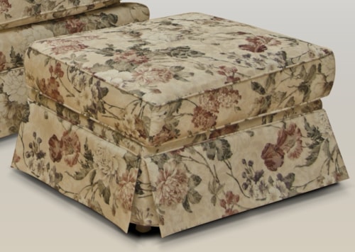 Traditional Skirted Ottoman