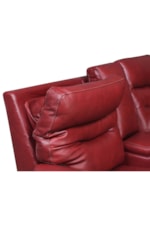 Steve Silver Fortuna Contemporary Power Reclining Loveseat with Console and Power Headrest