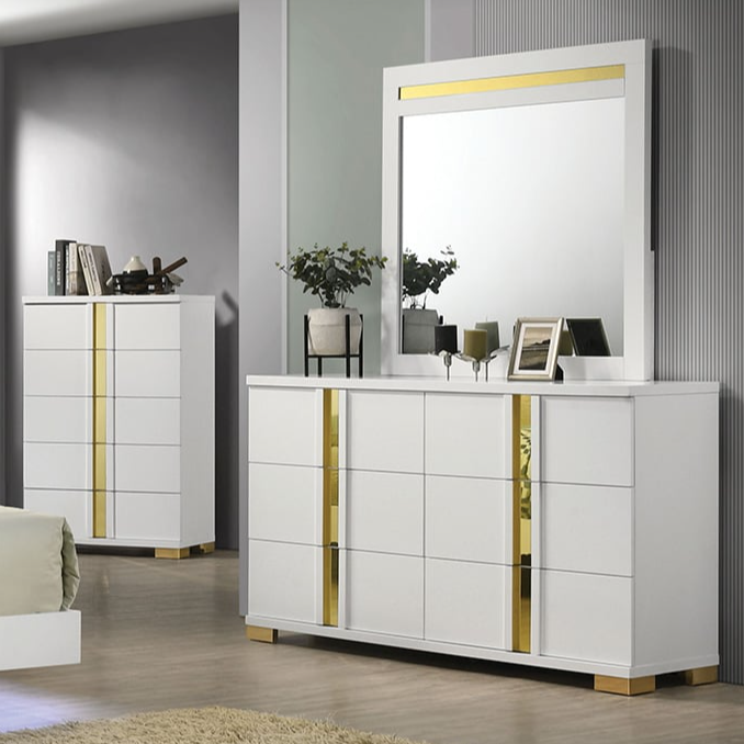 Furniture of America Lillestrom 5-Piece Queen Bedroom Set