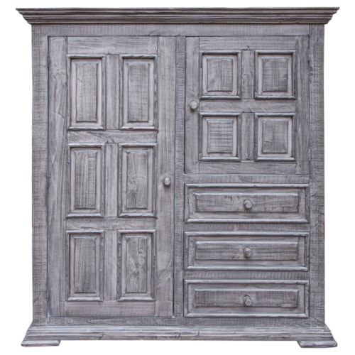 Rustic Gentleman's Chest with Magnetic Door Catches